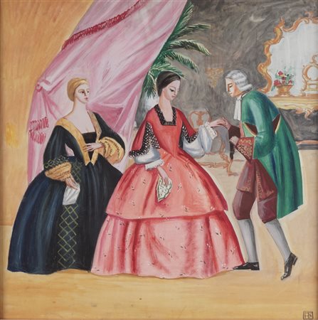 Monogramma EC - Scena galante, 1934