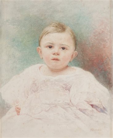 Felice Zennaro (Pellestrina 1883 - Milano 1926)  - Ritratto di fanciullo