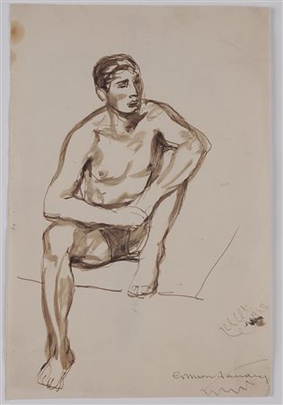 Giuseppe Montanari - Studio per figura maschile