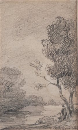 Giuseppe Miti Zanetti (Modena 1859 - Milano 1929)  - Paesaggio