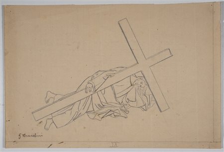 Gisberto Ceracchini (Foiano della Chiana 1899 – Petrignano del Lago 1982) - Studio per la decorazione della Chiesa di Santa Maria Mediatrice Roma