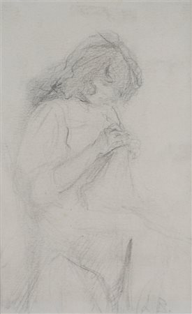 Luigi Bianchi - Bimba che cuce