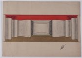 Erté (Romain de Tirtoff) (San Pietroburgo 1892 - Parigi 1990)  - Studio per scenografia