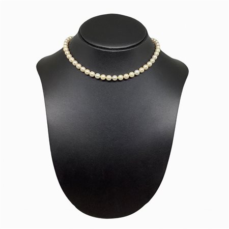 Collana in perle e susta oro