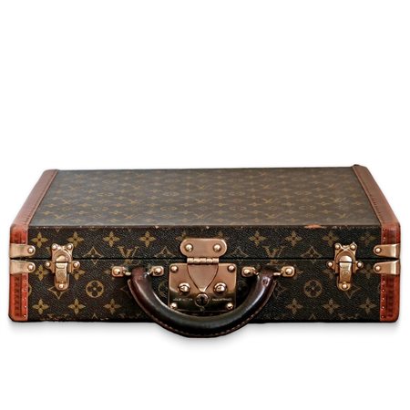 Louis  Vuitton - Valigia vintage Louis Vuitton modello president con tomaia con classico decoro monogram della maison