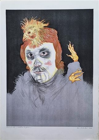 SANTINI RENATO Viareggio 1912 - 1995 "Maschera inglese"