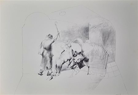 ATTARDI UGO Sori 1923 - Roma 2006 "Bisogna dargli in testa"