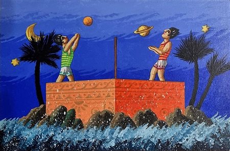 APHEL FABIO Cavalese (TN) 1957 "La palla a volo"