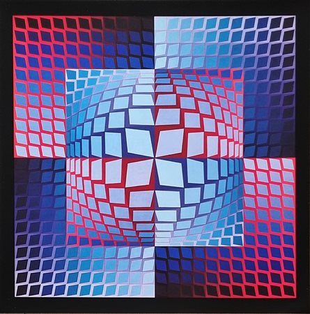 VASARELY VICTOR Ungheria 1906 - Parigi 1997 "Quasar-Zett"