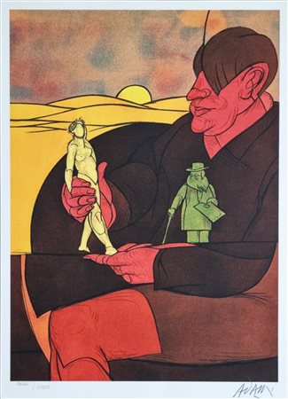 ADAMI VALERIO Bologna 1935 "Senza titolo"