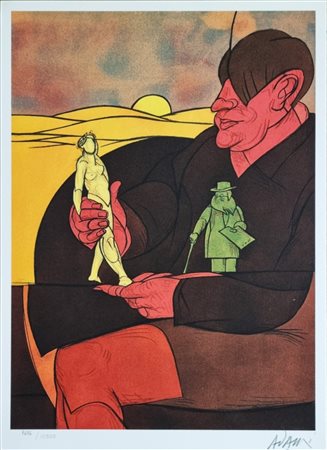 ADAMI VALERIO Bologna 1935 "Senza titolo"