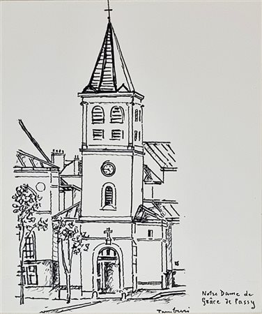 TAMBURI ORFEO Jesi 1910 - Parigi 1994 "Notre Dame de Grace je Passy"