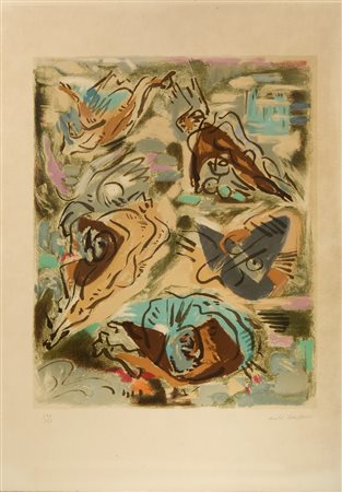 MASSON ANDRE' (1896 - 1987) - COMPOSITION.