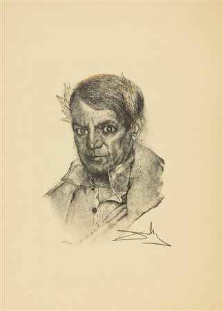 DALI' SALVADOR (1904 - 1989) - PORTRAIT OF PICASSO.