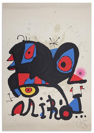 MIRÓ JOAN (1893 - 1983) - MANIFESTO PER L'ESPOSIZIONE MIRO' .