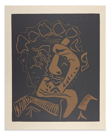 PICASSO PABLO (1881 - 1973) - TETE D'HISTRION (LE DANSEUR).