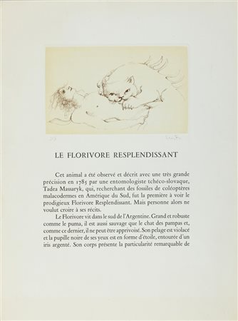 FINI LEONOR (1908 - 1996) - DA LES ETRANGERS: LE FLORIVORE RESPLENDISSANT .