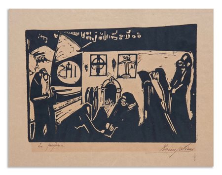 VIANI LORENZO (1882 - 1936) - DA IL MARTIRIO: LA PREGHIERA .