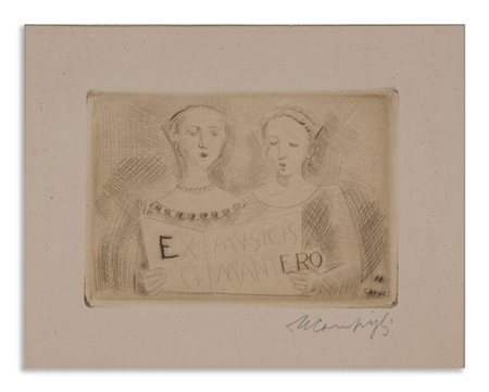 CAMPIGLI MASSIMO (1895 - 1971) - EX MVSICIS G. MANTERO (CANTANTI A MEZZOBUSTO).