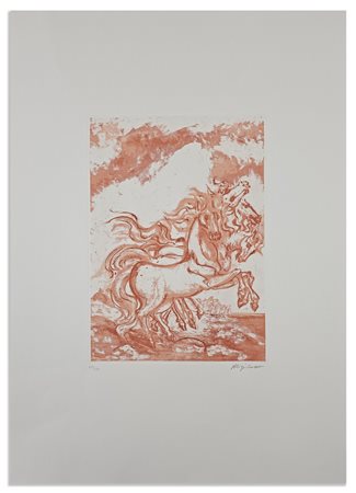 SASSU ALIGI (1912 - 2000) - CAVALLI ARALDICI .