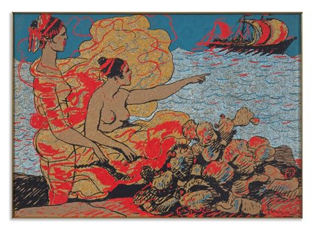 FIUME SALVATORE (1915 - 1997) - SENZA TITOLO (ODALISCHE).