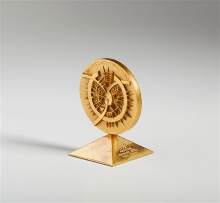 POMODORO ARNALDO (1926 - 2025) - MEDAGLIA PER AUTOSTRADA MILANO SERRAVALLE PONTE CHIASSO.