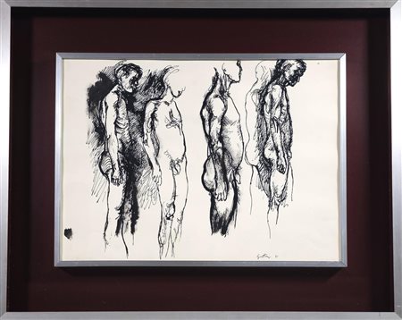 Renato Guttuso “Studio per nudi maschili” 