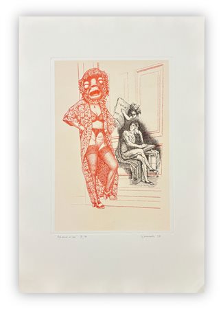 GIUSEPPE GUERRESCHI (1929-1985) - Aphorism on man, 1981
