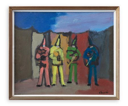 GIAN RODOLFO D'ACCARDI (1906-1993) - Le maschere del circo, 1969