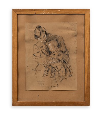 HESTO HESTERBERG (1895-?) - Senza Titolo (Maternità), 1923