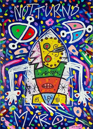 DONZELLI BRUNO Napoli 1941 "Notturno Mirò"