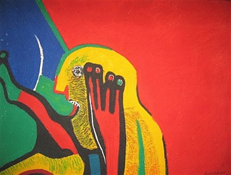 LINDSTROM BENGT Svezia 1925 - 2008 "Personaggio"