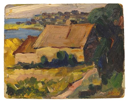 Suzanne Billet (1899 - 1953). "Paesaggio con casa"