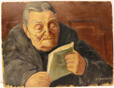 Pittore francese del XX secolo. "La lettura"