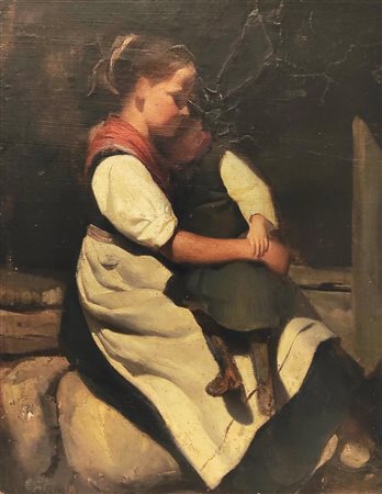 Scuola Francese XIX secolo. "La sorella maggiore"