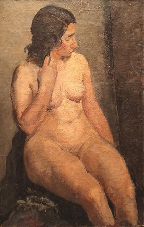 Autore non identificato del XIX secolo. "Nudo femminile"