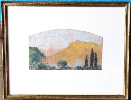 Scuola francese XIX secolo. "Paesaggio"