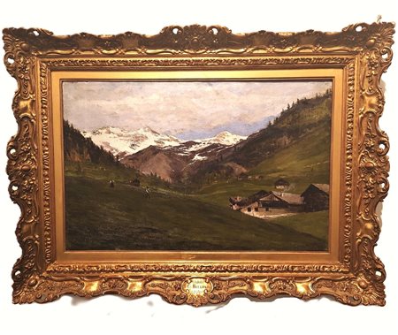 Giorgio Belloni (1861 - 1944). "Sui monti di Erbezzo"