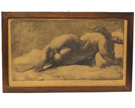 Ernesto Bazzaro (1859 - 1937). "Nudo"