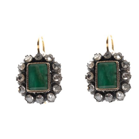ORECCHINI in oro 9 KT e 18 KT ed argento con diamanti