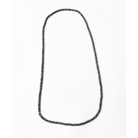 COLLANA di granato sfaccettato