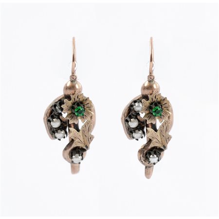 ORECCHINI in oro giallo 9 KT e argento