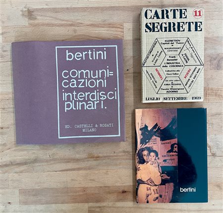 GIANNI BERTINI - Lotto unico di 3 cataloghi