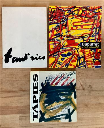 ANTONI TÀPIES, JEAN DUBUFFET E JEAN FAUTRIER - Lotto unico di 3 cataloghi