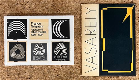 VICTOR VASARELY E FRANCO GRIGNANI - Lotto unico di 2 cataloghi
