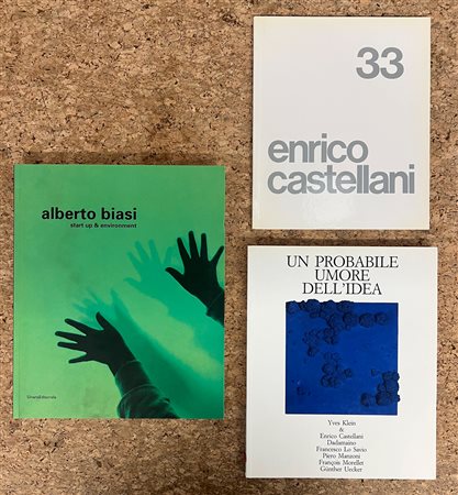 ALBERTO BIASI E ENRICO CASTELLANI - Lotto unico di 3 cataloghi