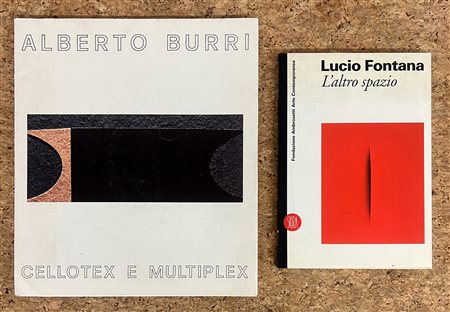 LUCIO FONTANA E ALBERTO BURRI - Lotto unico di 2 cataloghi
