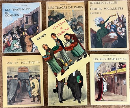 HONORÉ DAUMIER - Lotto unico di 7 cataloghi illustrati: