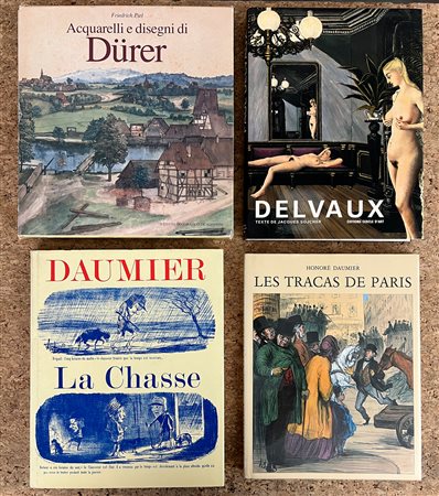 MAESTRI DELLA STORIA DELL'ARTE (DELVAUX, DÜRER E DAUMIER) - Lotto unico di 4 cataloghi:
