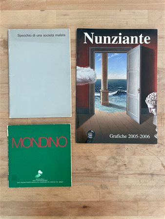 ANTONIO NUNZIANTE E ALDO MONDINO - Lotto unico di 3 cataloghi